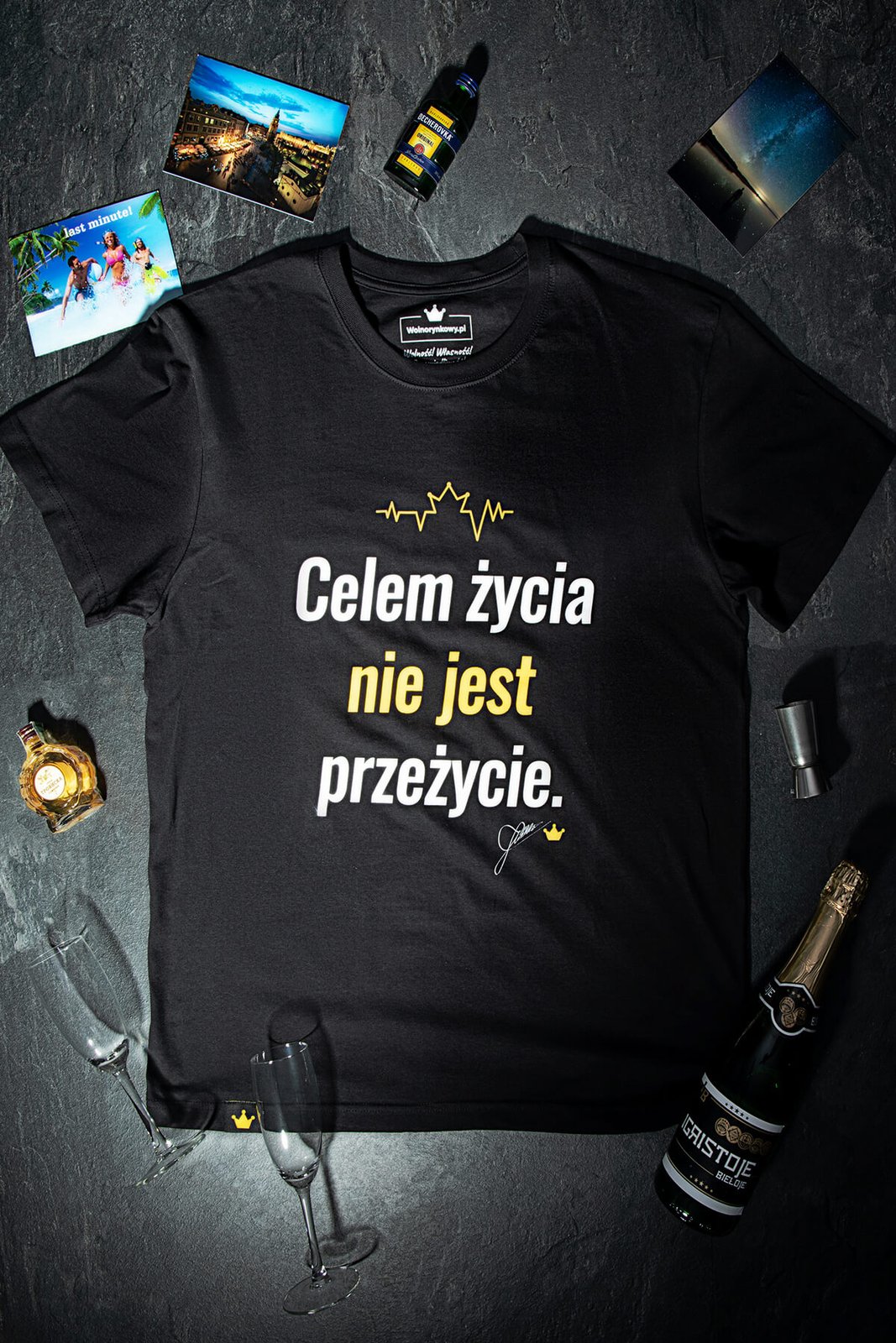 Koszulka - "Celem życia nie jest przeżycie"
