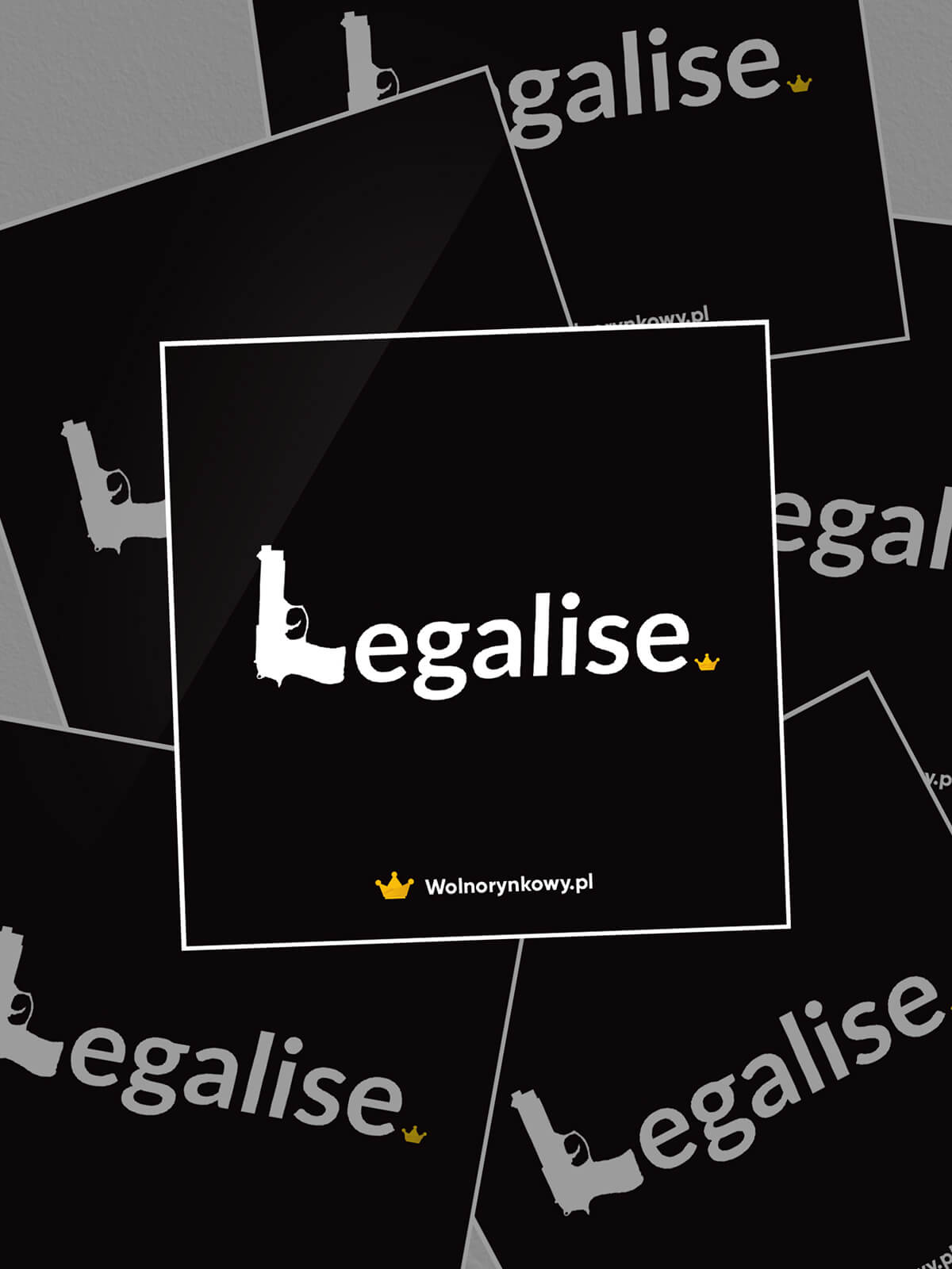 Zestaw 5 wlepek - Legalise