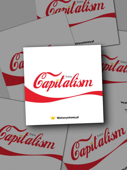 Zestaw 5 wlepek - Enjoy Capitalism