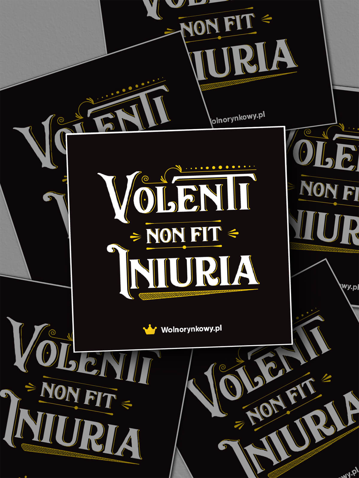 Zestaw 5 wlepek - Volenti non fit iniuria