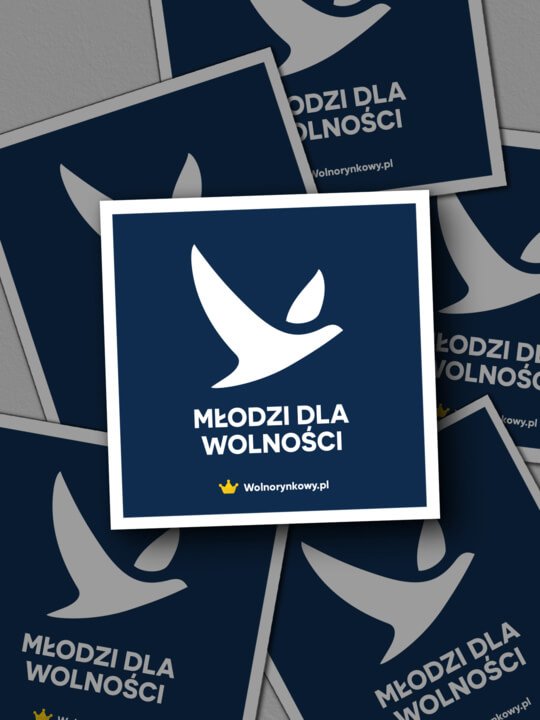 Zestaw 5 wlepek - Młodzi dla Wolności