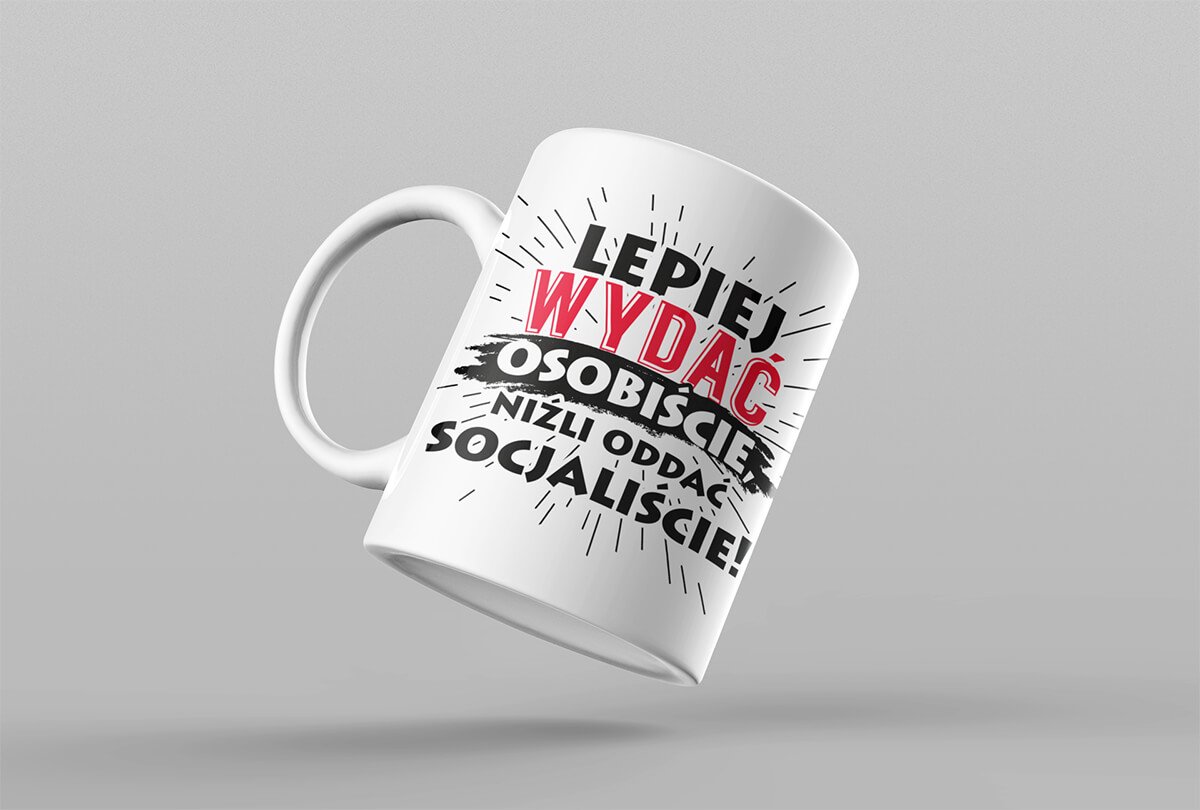 Kubek Lepiej wydać osobiscie