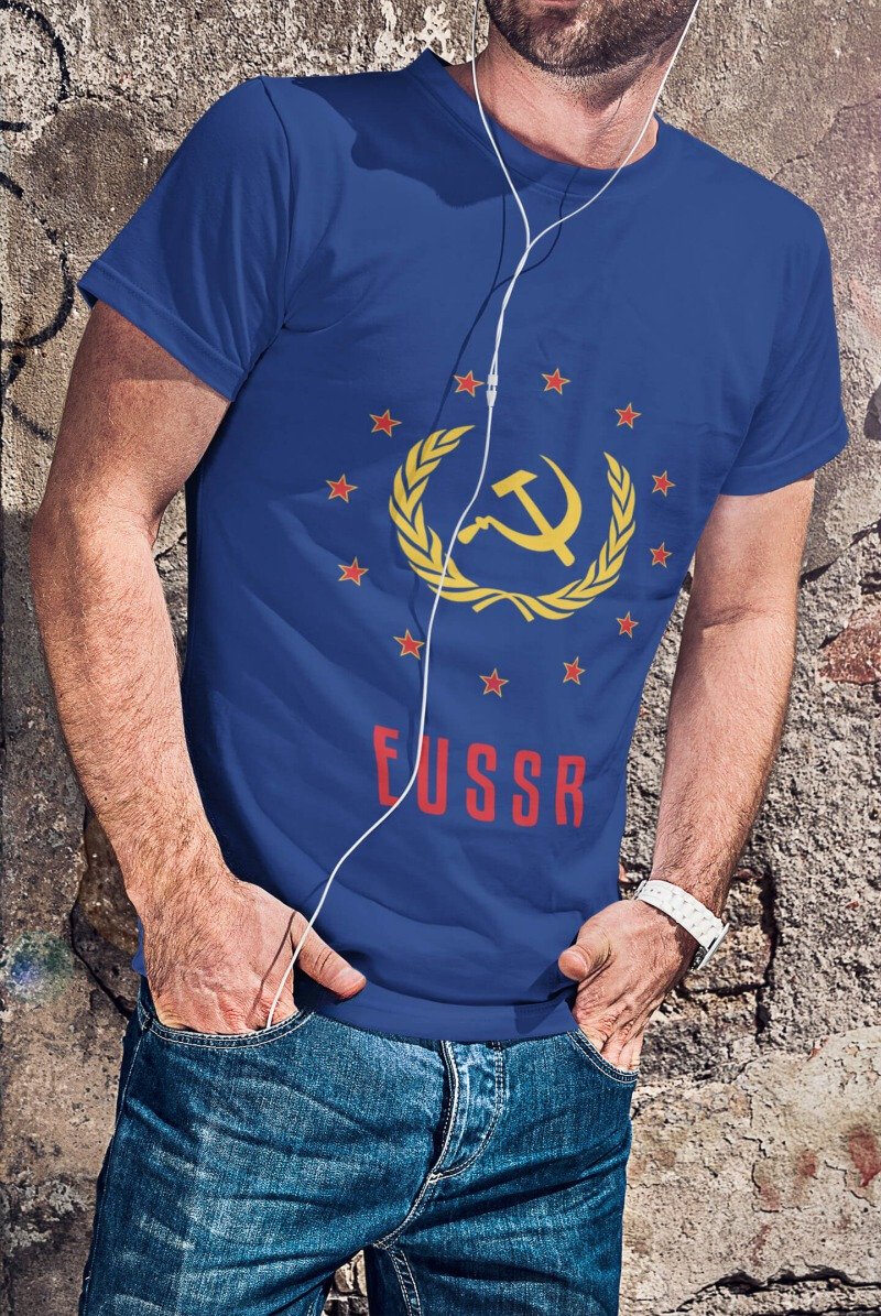 Koszulka EUSSR niebieska