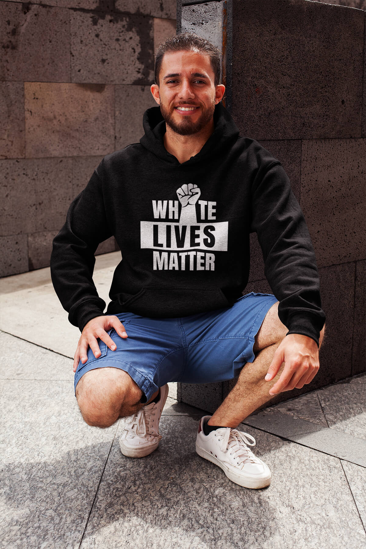 Bluza z kapturem White Lives Matter