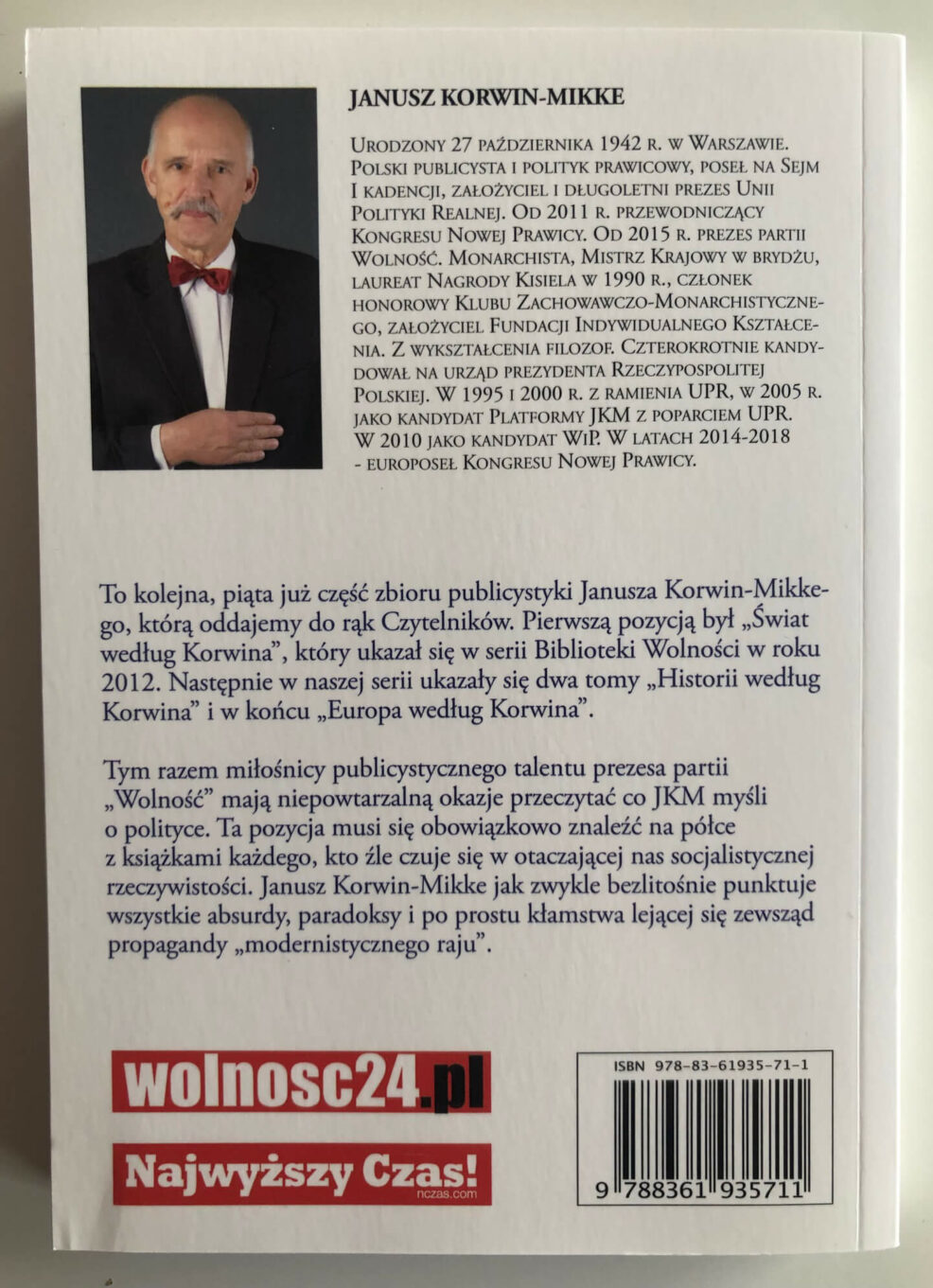 Książka "Polityka według Korwina"